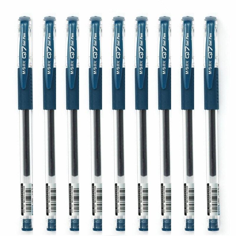 M&G Q7B1 Quick-Dry Ink Blue Gel Pen Set