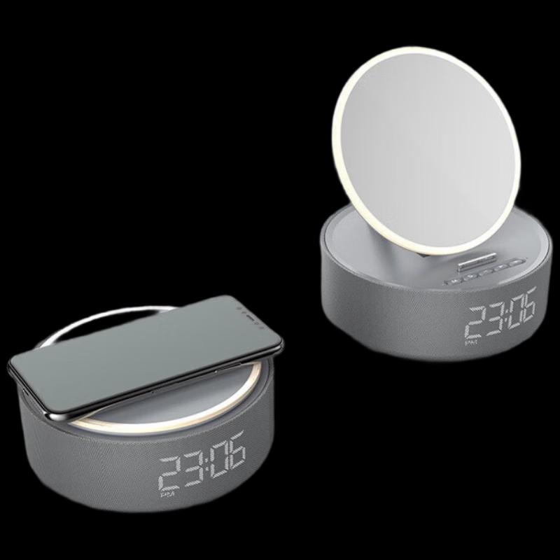 Hyundai Multifunction Wireless Charging Makeup Mirror Speaker YH-F166