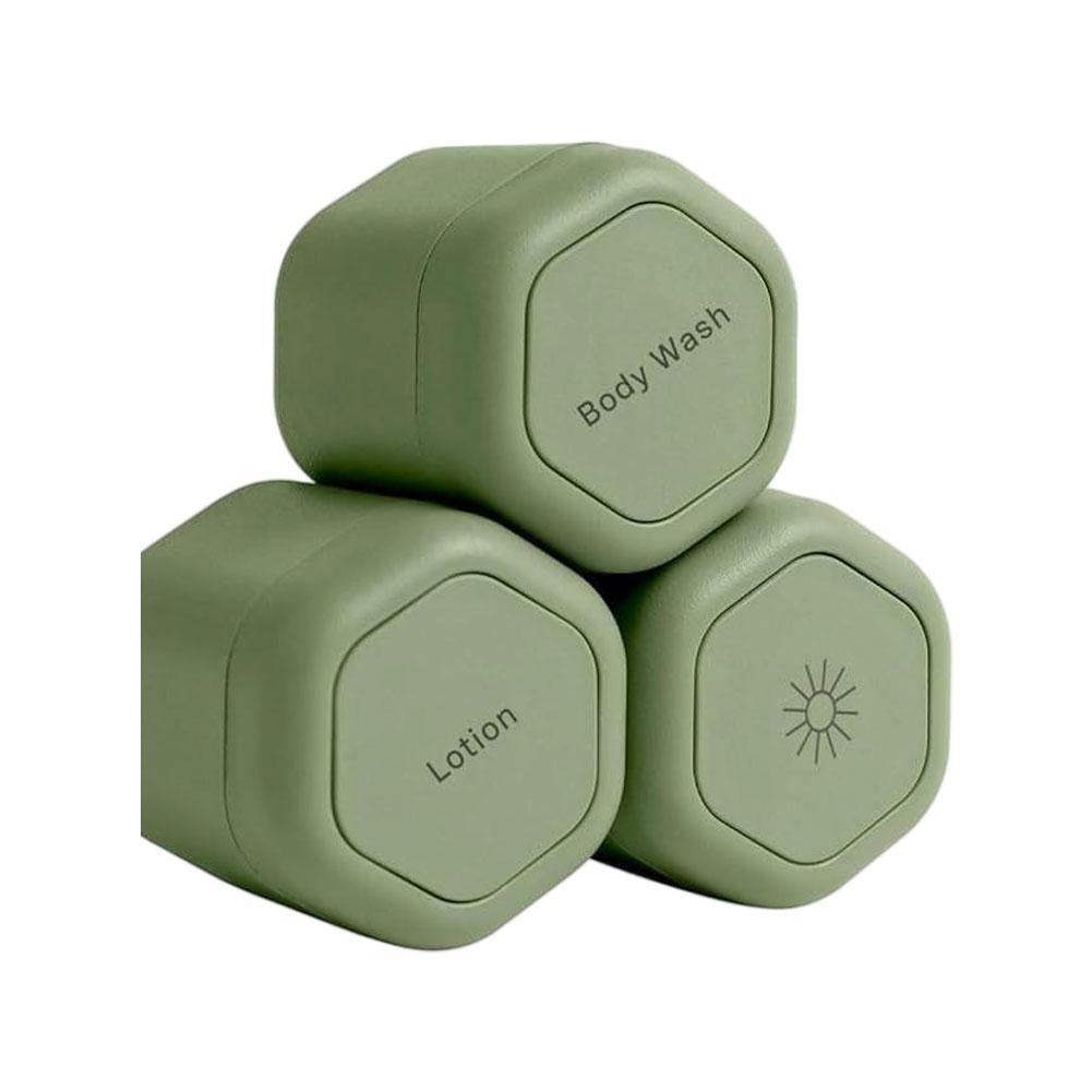 3 Stück/Los Magnetische Reise Nachfüllbare Flaschen Behälter Körperpflege Kapsel Tragbarer Kosmetikspender Für Reisen Leere Behälter