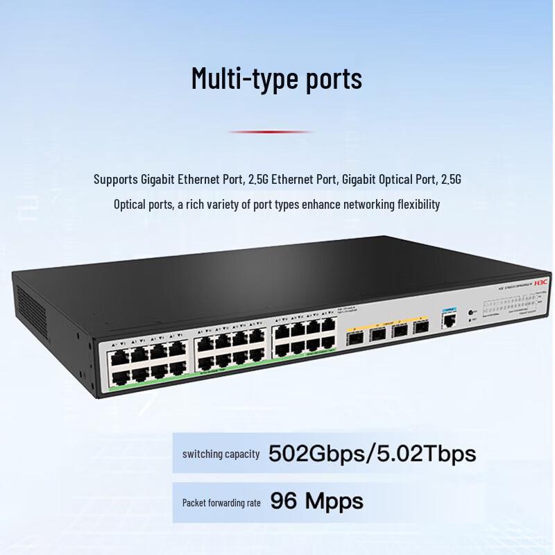 H3C S1850V3-20P4UN4NS-HI Managed 2.5G PoE Switch