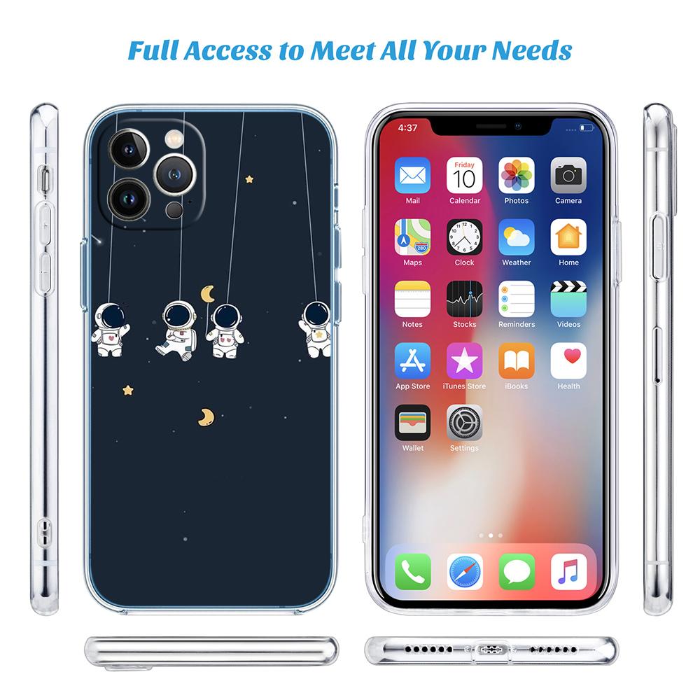 LO12 Astronaut Space Moon Case for Motorola G10 G20 G30 G31 G32 G34 G35 G41 G42 G50 G51 G52 G55 G60 G60S G62 G71 G72 G75