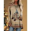 Women's T Shirt Wolf 3d Print T-shirt Women Fashion Animal T-shirts Casual Long Sleeve Tops Tees Vintage Tshirt Loose Tees Owl