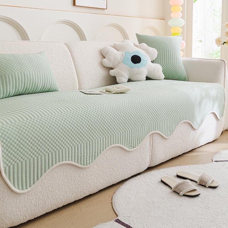 Small Fresh Sofa Seat Cushion Cool Summer Sofa Seat Cushion  New Fixed  New Sofa Cover