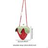Hand Knitted Strawberry Bag Casual Cute Handbag for Work Street Daily Use Travel