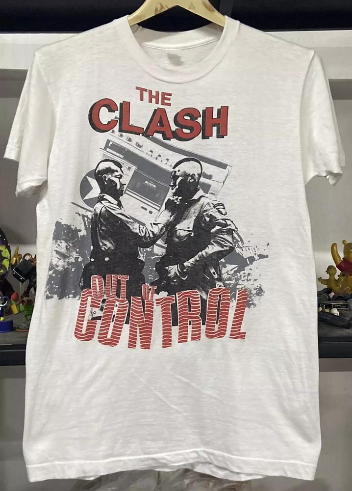 1984s THE CLASH Out of Control Punk T-shirt Cotton S-234XL Unisex T-Shirt XL