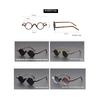 Okulary przeciwsłoneczne okrągłe z małą oprawką Peekaboo dla kobiet vintage unisex TR90 Okulary przeciwsłoneczne Vintage dla mężczyzn acetat koreański styl