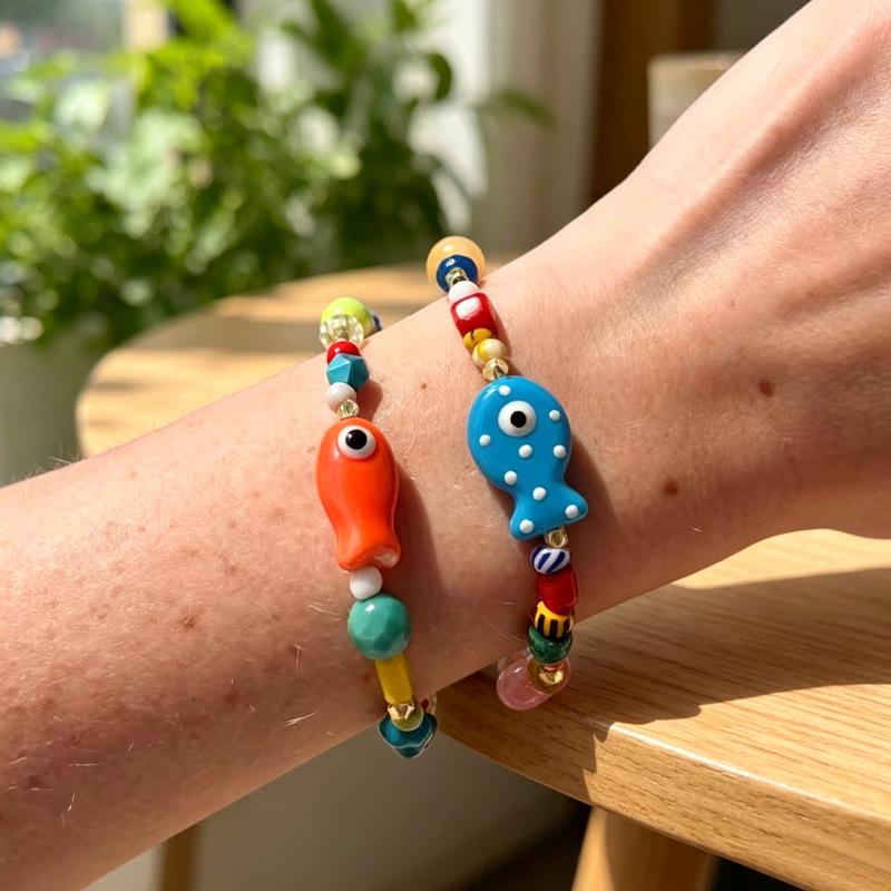 Bohemian Beaded Fish Bracelet Set for Women - Stylish Everyday Accessory