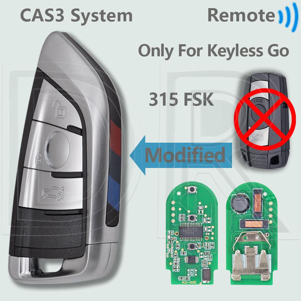 DR CAS3 System ID46 Chip 315/434/868 MHz Halbe Smart/Keyless Go Auto-Fernschlüssel für BMW 1 3 5 X3 X5 X6 E60 E61 E70 E71 E87 E90 Z4