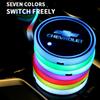New New Luminous Car Coaster Water Cup Holder Pad Anti-slip Mat For Chevrolet Colorado