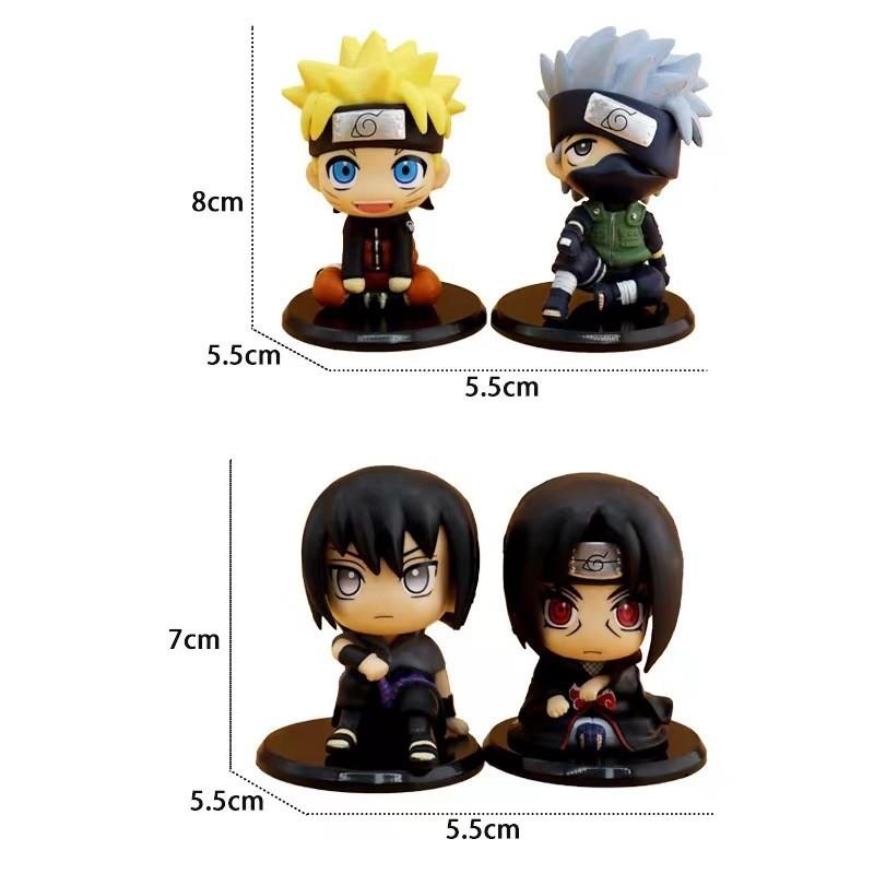 Charming Naruto Q Cartoon Characters Car Cake Decoration Made From Premium Pvc Material