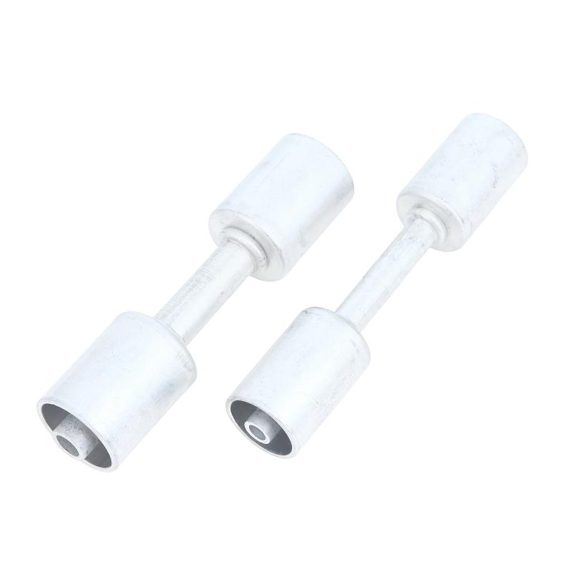 Straight Aluminum Beadlock Splice Fitting 3 Available Sizes #6 #8 #10 for Auto A/C Reduced Barrier Hose Retrofit