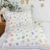 Set of 2 All-Cotton Gauze Pillowcases: Snap Button, High-Density, Non-Shedding, Four-Season Use