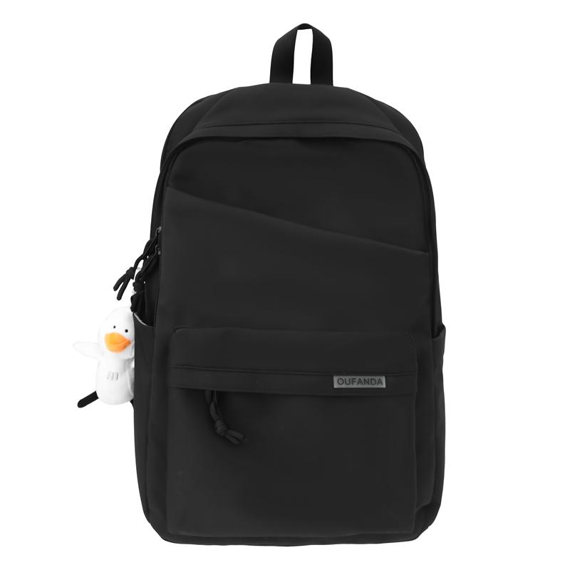 

Мужской и женский школьный рюкзак для учащихся средней школы чёрный