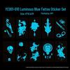 New Two-Color Luminous Tattoo Stickers for Nightclubs and Concerts