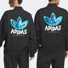 adidas Originals Special Series Heart Logo Bomber Jacket, Unisex Fashion Casual Outerwear Black IK8663