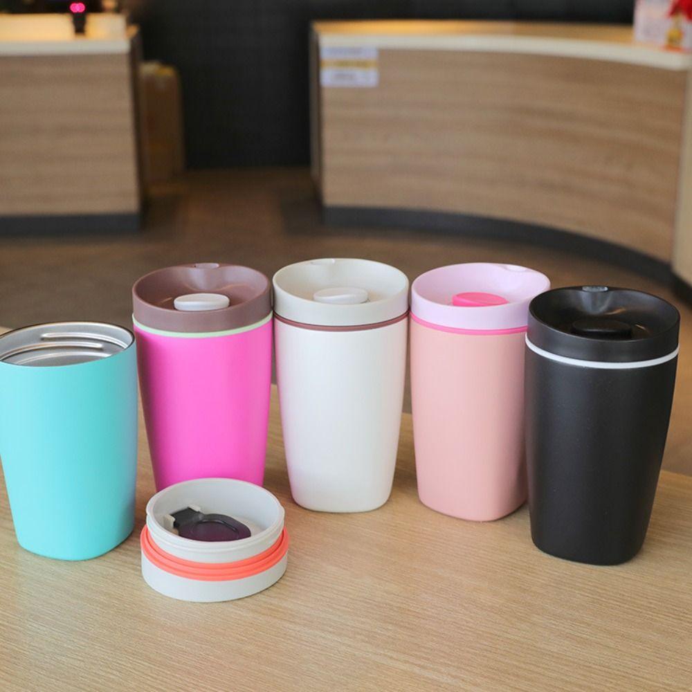 Portable Vacuum Insulated Cup Stainless Steel Sports Kettle Drinkware Thermos Bottle  Student