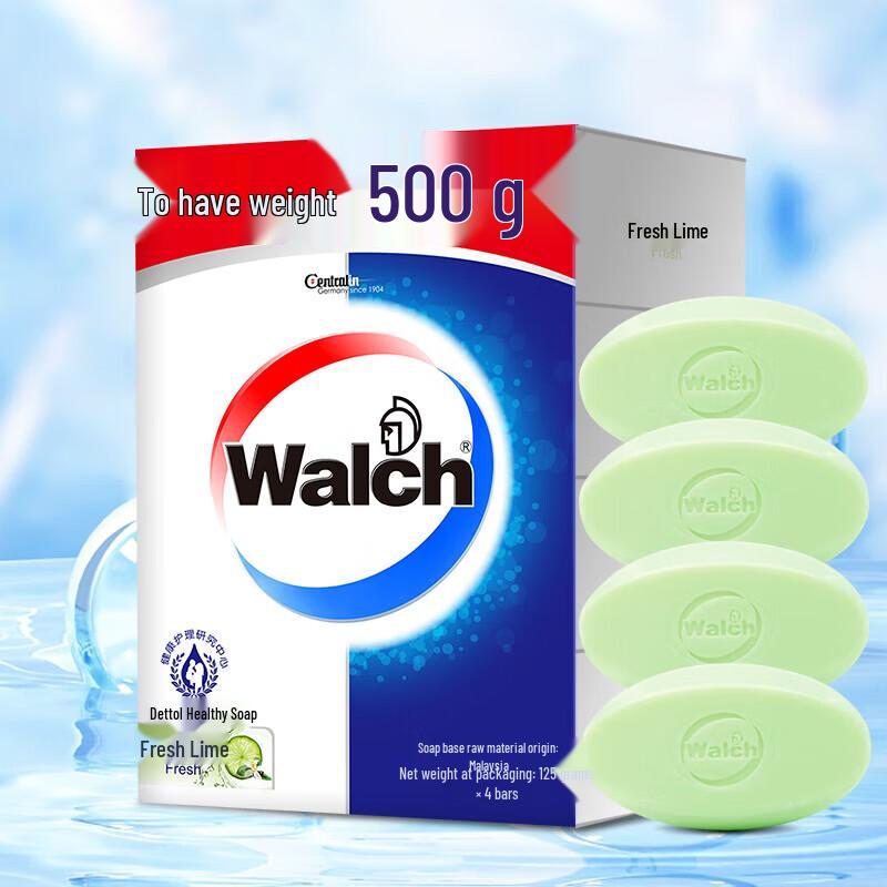 Walch Healthy Soap Fresh Lime 125g x 4-Pack