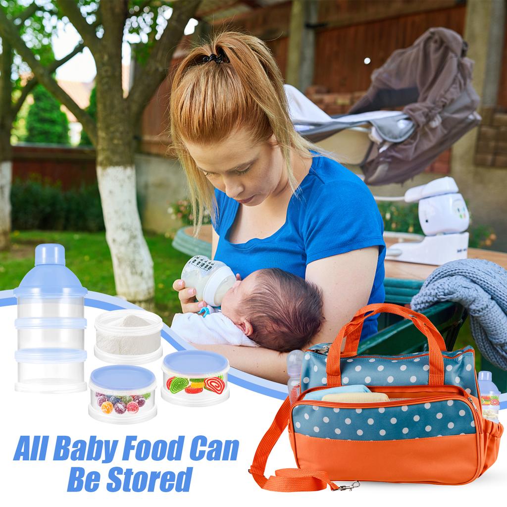 Milchpulverbehälter Box für Babynahrung Snacks Formelspender Behälter für Kleinkinder Abnehmbarer Organizer für Reisen Zuhause
