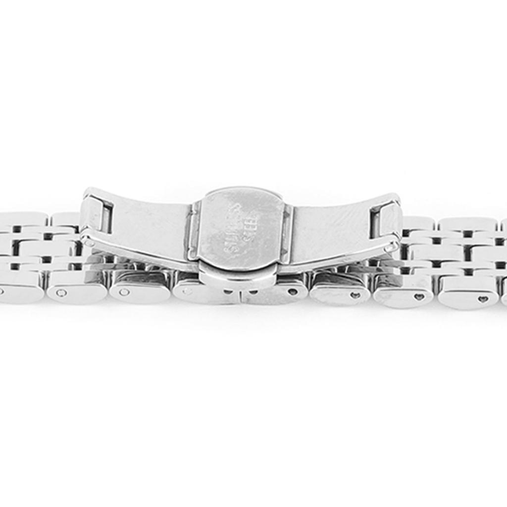 14mm Width 180mm Length Watch Band Stainless Steel Watch Strap Replacement Watch Band Strap Accessory Silver