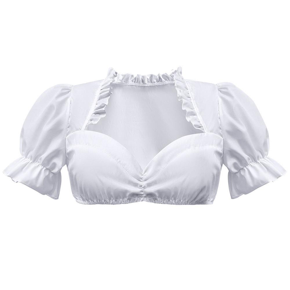 The Munich Oktoberfest Costume White Polyester Traditional Dress For Women