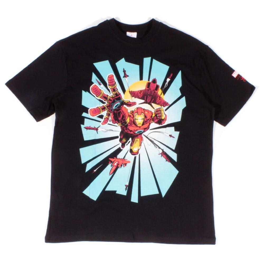 Addict x Marvel Black Odisy Iron Man T-Shirt L