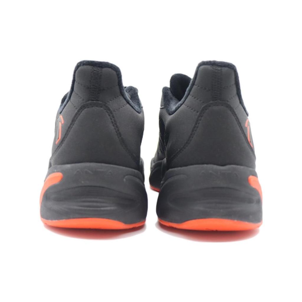 Anta Running Series Fleece Shock Absorption Non-Slip Wear-Resistant Running Shoes Men Sneakers Black Orange 112245523-3