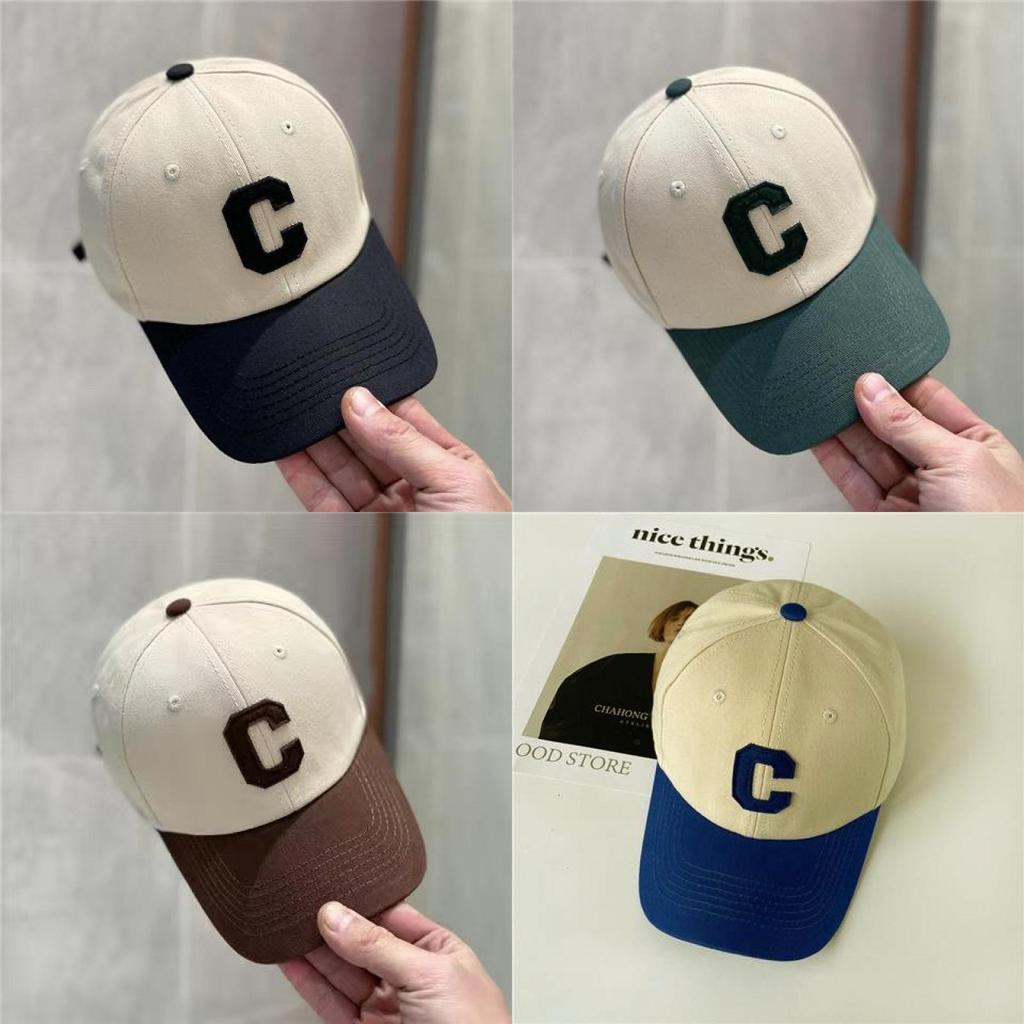 Unisex Embroidered Letter C Baseball Cap With Adjustable Fit For Casual Wear And Sun Protection