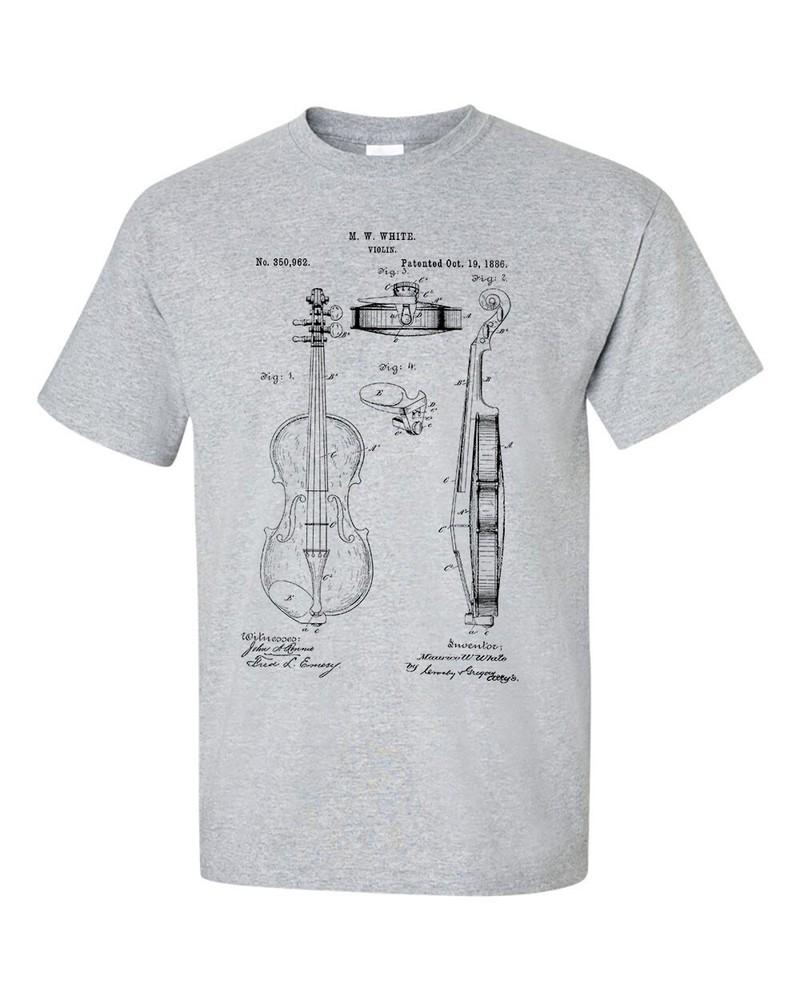 Violin Patent TShirt Blueprint Gift TShirt