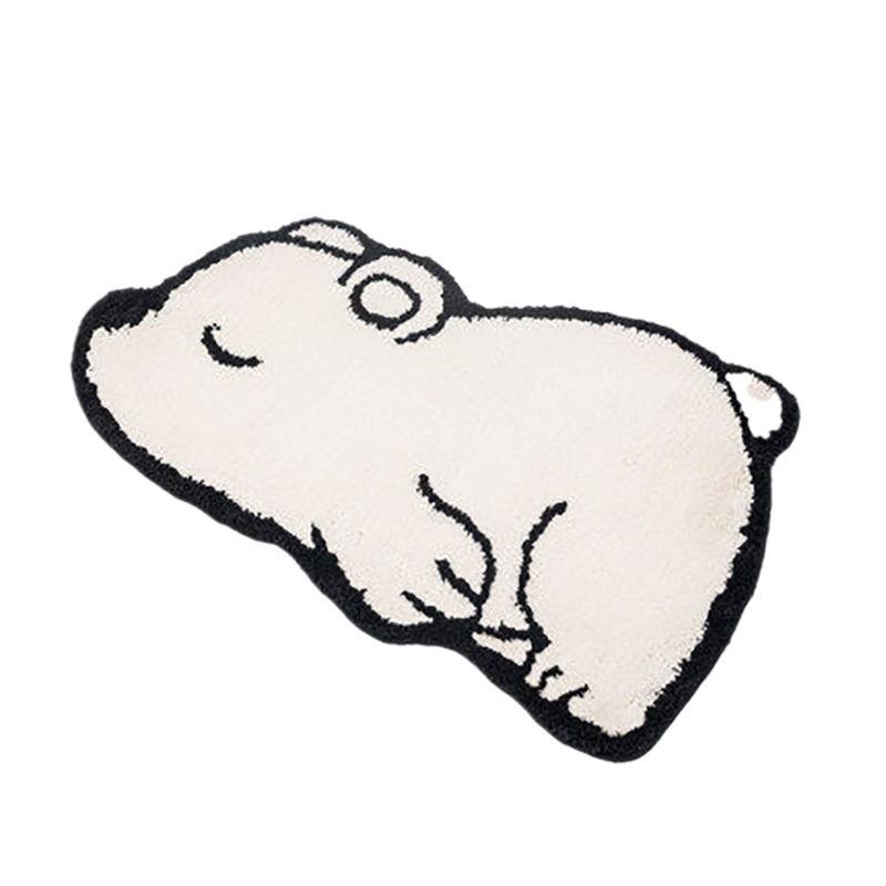 Cartoon Animal Absorbent Non-slip Mat In Bathroom Soft and Thick Foot Mat In Bedroom Door Imitation Cashmere Mat In Bathroom