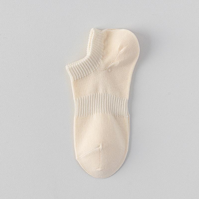 Women's Non-Slip Cotton Low-Cut Invisible Socks - Spring/Summer Thin, Anti-Pilling Short Socks