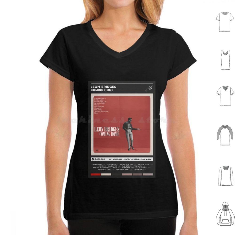 Coming Home Album Cover Poster T Shirt Big Size 100 Cotton Music Song Tracklist Playlist Leon Bridges Vintage Retro Hottime