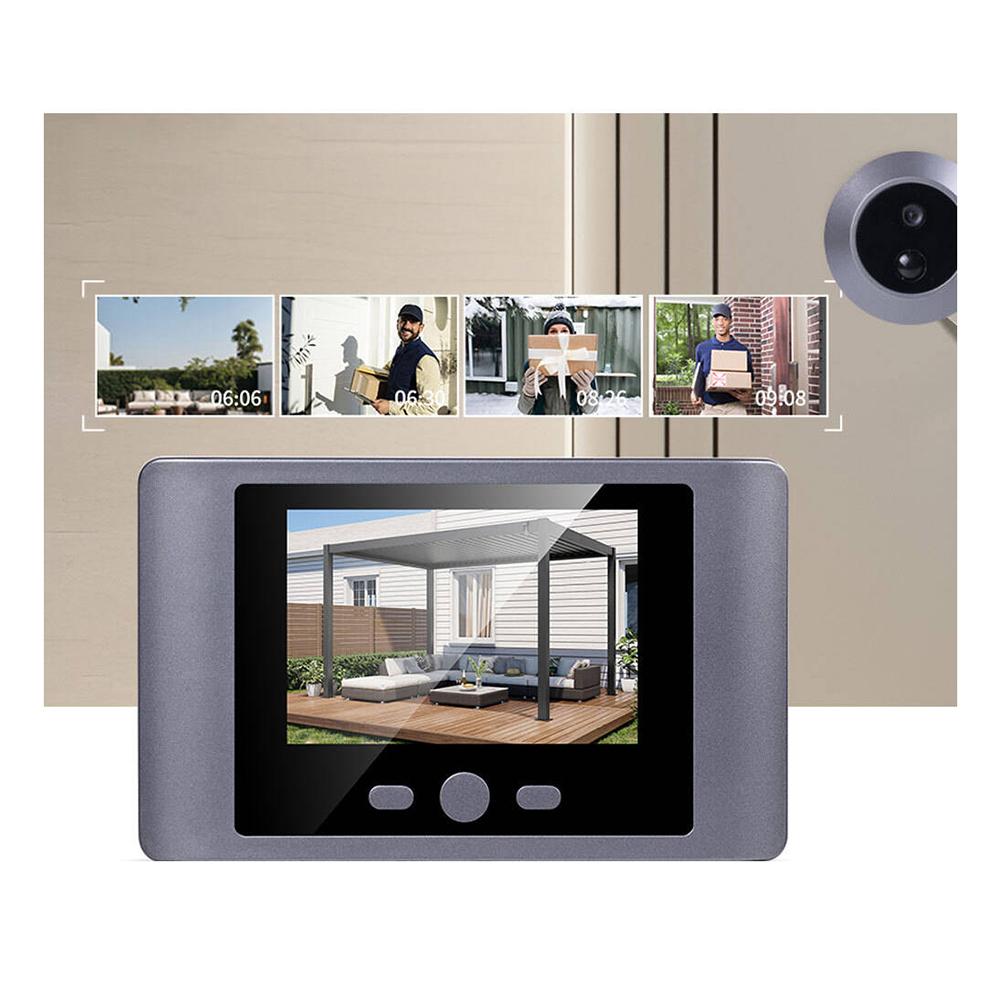Mini Peephole Smart Wireless Door Viewer Camera PIR Motion Detection Front Door Peephole Camera 2.8 Inch Digital Door Viewer
