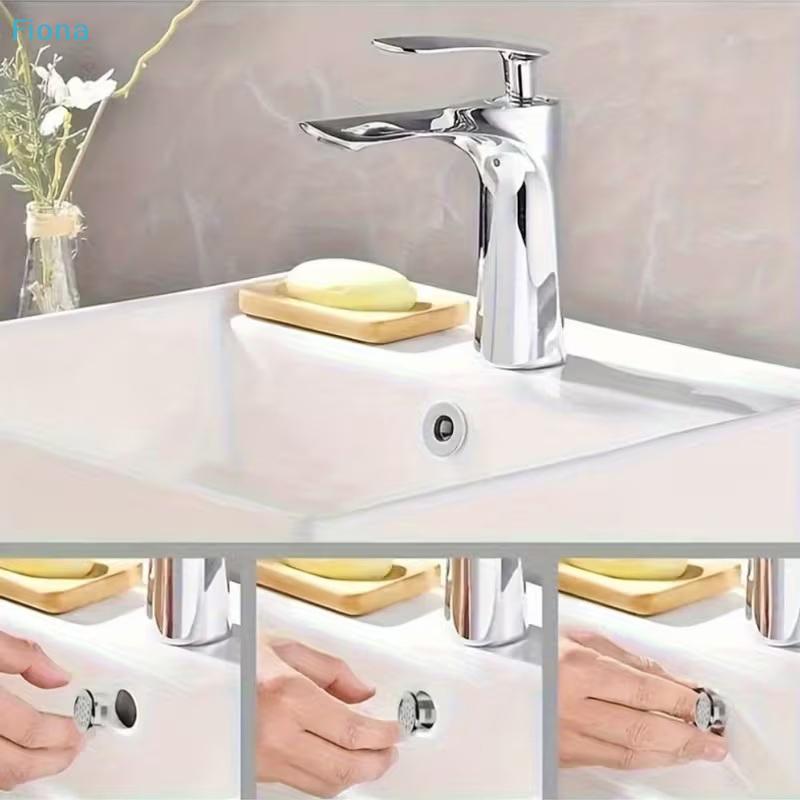 4Pcs Sink Overflow Drain Cover,Stainless Steel Bathroom Kitchen Sink Overflow Hole Cover,Easy Install Sink Overflow Cap