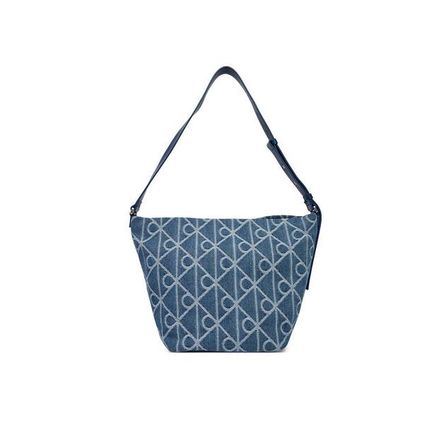 Сумка Calvin Klein Emblem Aop Denim Bucket