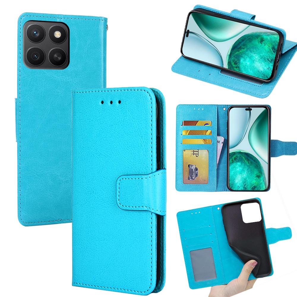 For Honor X8c 4G Case Wallet PU Leather + TPU Folding Stand Phone Cover