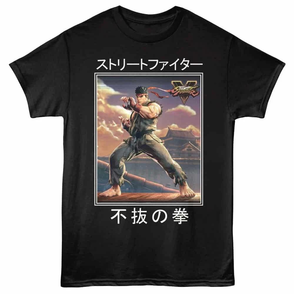 Street Fighter 5 Ryu on Rooftop Men s T Shirt XXL