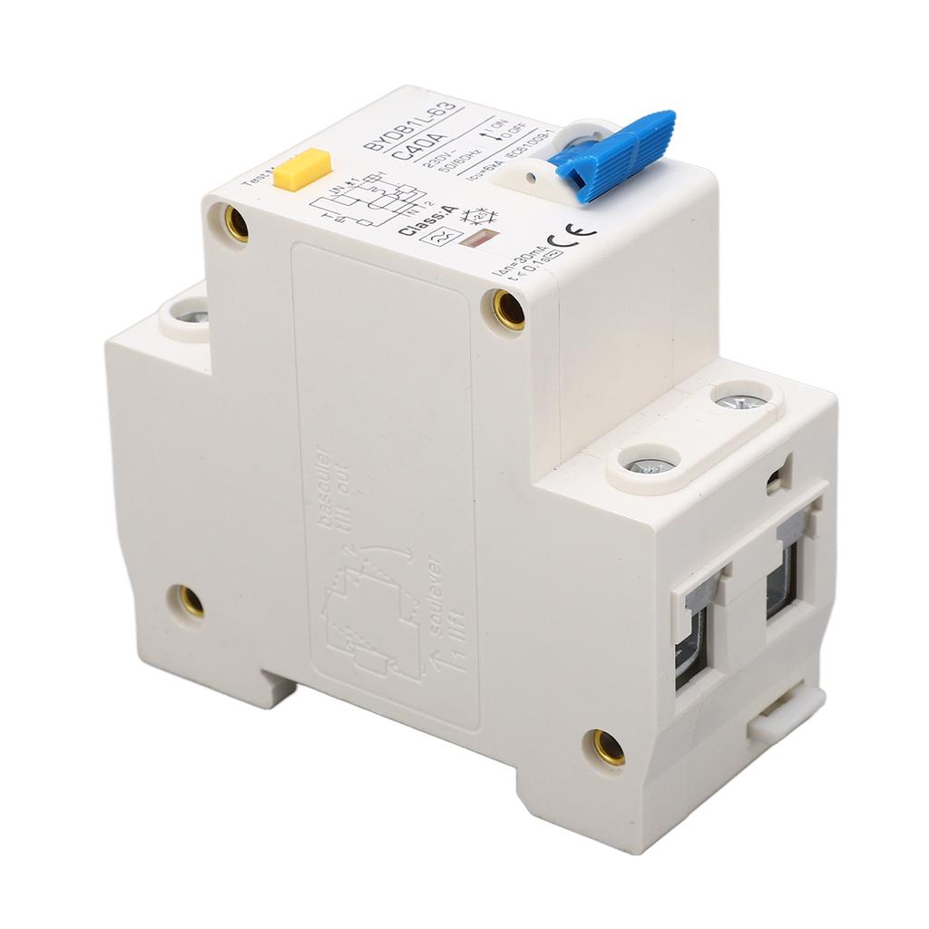 A Type Leakage Protection Switch 40A 30mA Single Pole N Household Miniature Circuit Breaker 230V