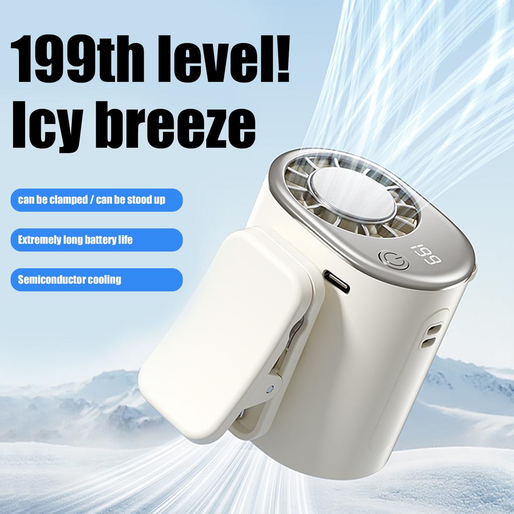 Hanging Neck Electric Cooling Fan USB Rechargeable High-speed Fan Portable High-quality Adjustable Fan For Outdoor Gadgets
