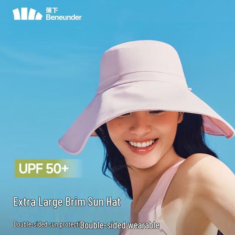 beneunder Women's Double-Sided Sun Protection Bucket Hat AL500