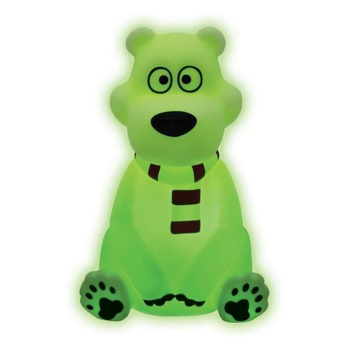 Veilleuse Ours Polaire En 3D Avec Variation De Couleurs Approx. 13cm