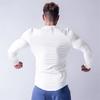 Muscleguys Autunm Mens Long Sleeve Running T-shirts O-neck Cotton Gym Clothing Slim Fit Sports T Shirts Bodybuilding Shirts Fitness Tees
