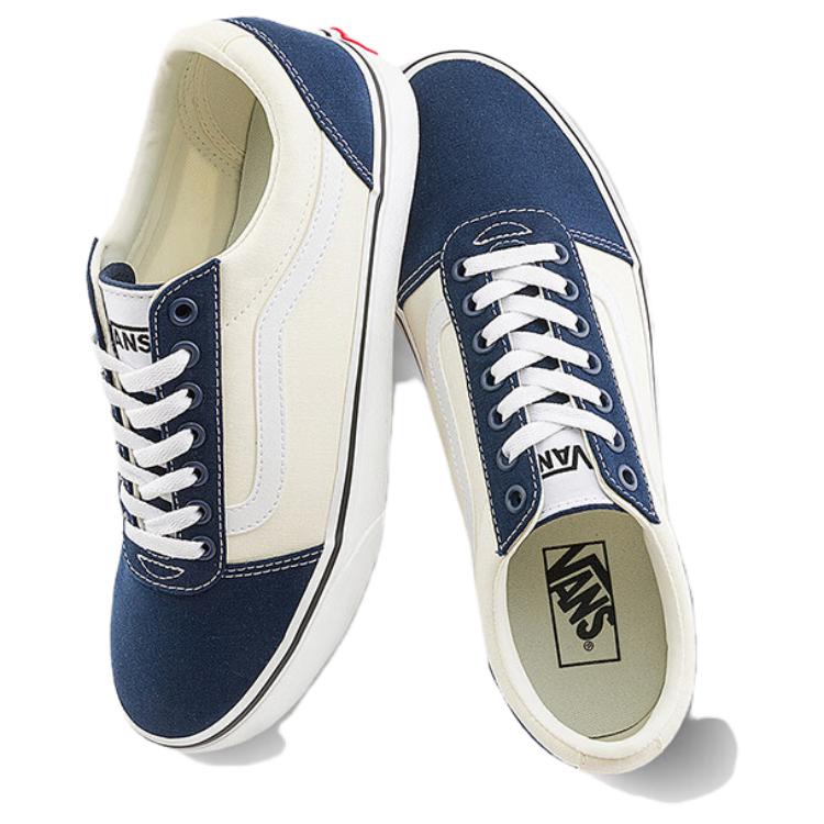 Vans Ward Simple Low Top Canvas Shoes Men Sneakers Blue White VN0A38DM5S2