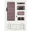10 Vibration Motors Massage Heating Pad Full Body Massager Cushion Neck Back Waist Legs Compress Kneading Massage Mat
