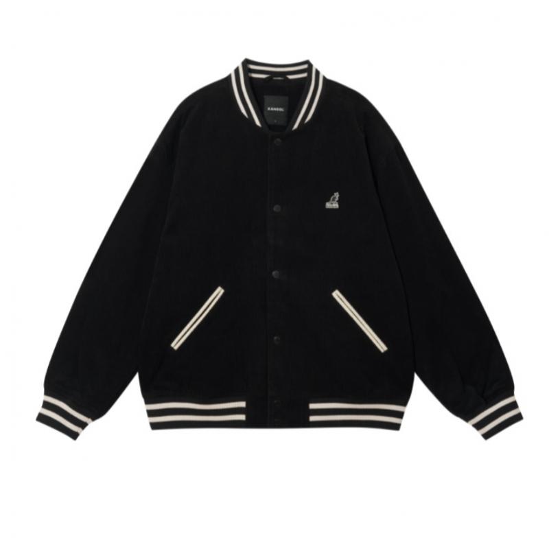 KANGOL Corduroy Varsity Jacket Black 8554