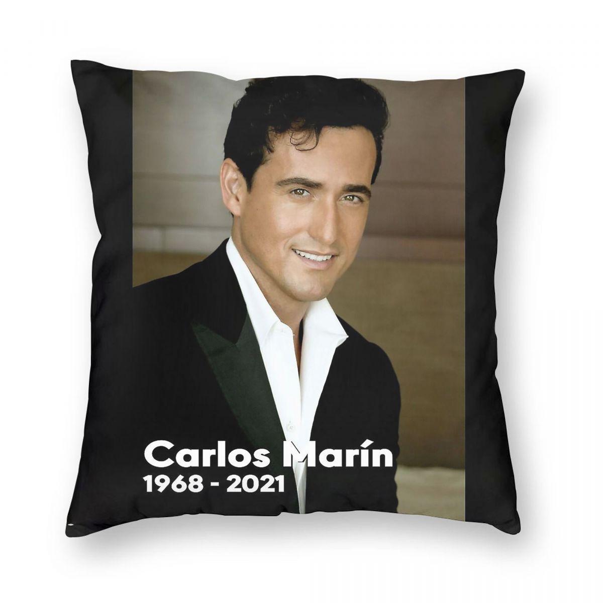 Il Divo Remember Carlos Marin Square Pillowcase Polyester Linen Velvet Printed Zip Decor Throw Pillow Case Sofa Cushion Cover Peach skin 18*18(CM)-1Pcs