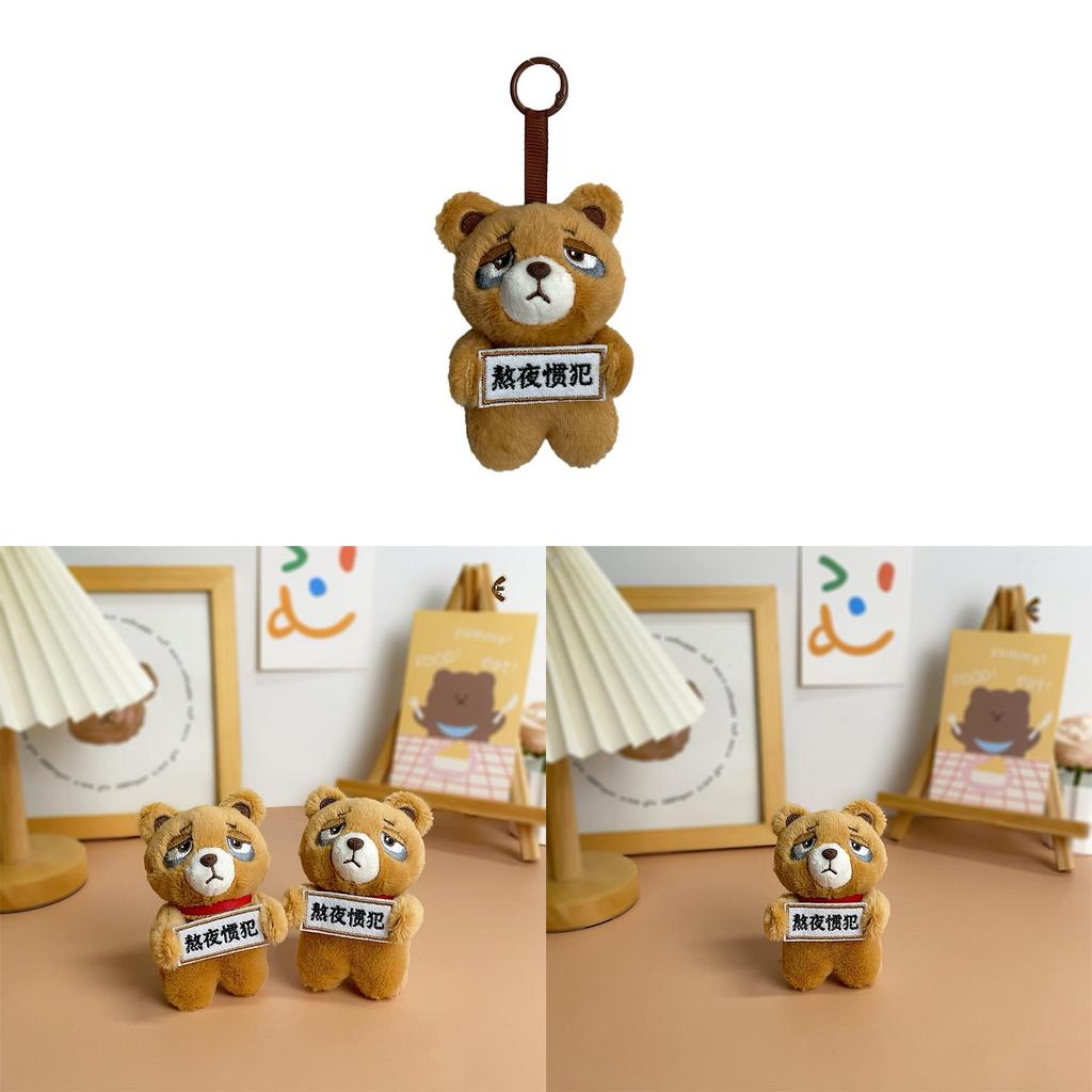 Plush Bear Hanging Toy With Pp Cotton Filling For Night Owls And Gift Giving