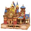 Château d'Alnwick Modèle Mécanique d'Assemblage DIY Grande Cabane de Construction Faite à la Main Bloc de Construction Éducatif Jouet Cadeau pour Hommes