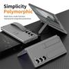 Premium Wristband Invisible Stands Case for Samsung Galaxy Z Fold 7 6 5 4 3 Hand Wrist Strap Folding Hidden Stand Silicone Cover