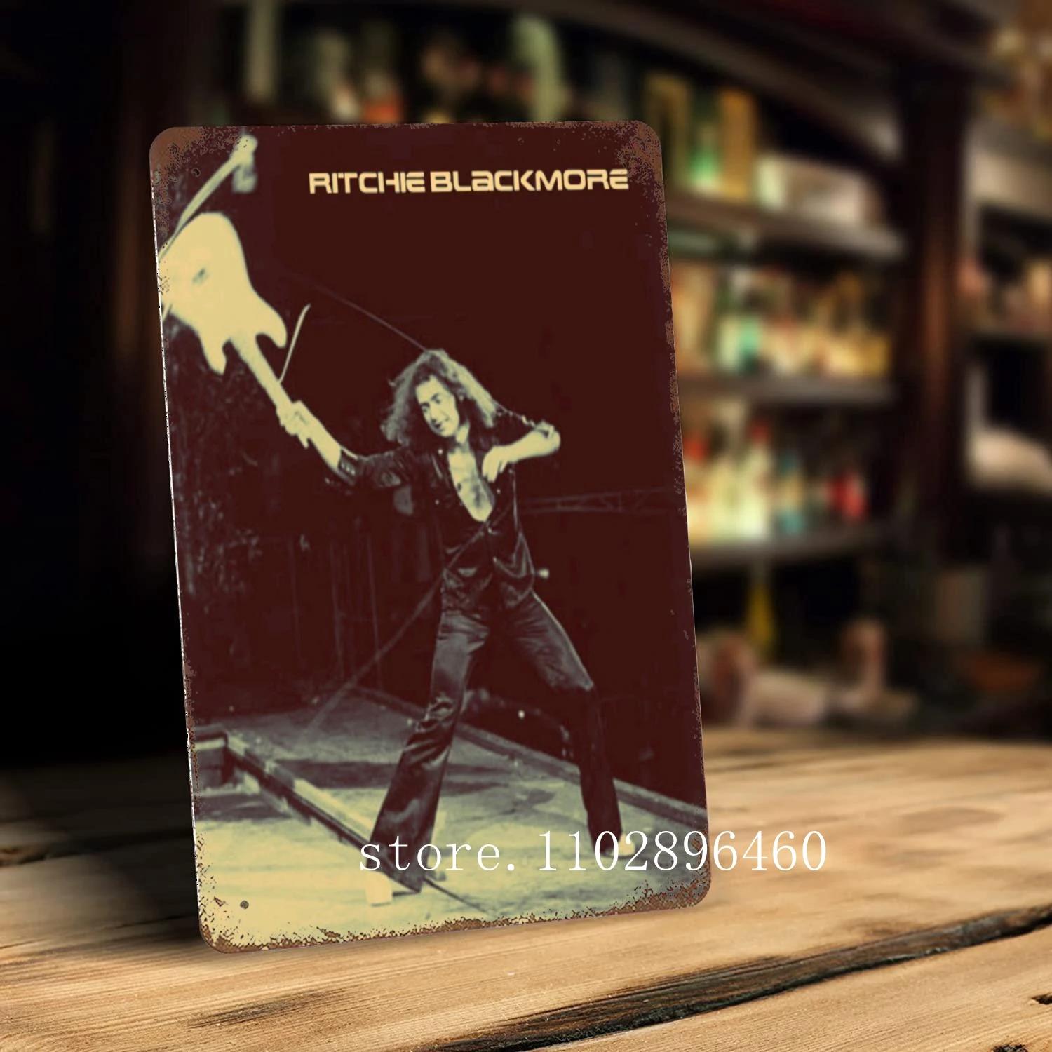 Ritchie Blackmore Metallschilder & Zeichen Wanddeko Vintage Blechschilder Captain Metall Poster Dekor für Bar Kneipe Club Wanddekoration 20x30cm（7.8x11.8inch）
