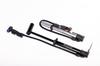 Panaracer Bicycle Pump, One-Touch Installation, Portable High-Pressure Pump with Air Pressure Gauge, US/French Compatible, Black, BMP-24AEZ-B